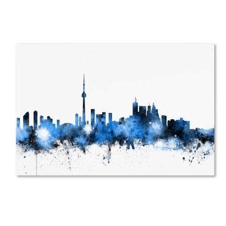 Michael Tompsett 'Toronto Canada Skyline' Canvas Art,12x19